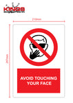 COVID-19 Safety Signs - No Face