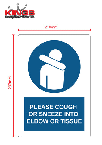 COVID-19 Safety Signs - Cough/Sneeze