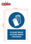 COVID-19 Safety Signs - Gloves