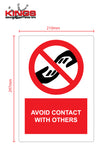 COVID-19 Safety Signs - No Touch