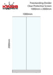 Clear Protective Pop Up Banner Screen - 1000mm