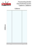 Clear Protective Pop Up Banner Screen - 1200mm