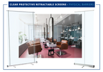 Clear Protective Pop Up Banner Screen - 1500mm