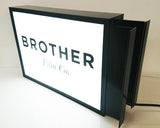 400x300mm D/Sided Lightbox with projecting bracket - Custom Text
