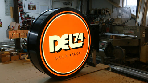 750mm Dia D/Side Circular LED Projecting Lightbox