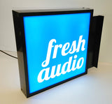 400x300mm D/Sided Lightbox with projecting bracket - Custom Text