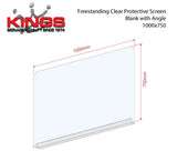 Clear Protective Screen - 1000mm x 750mm Blank