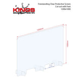 Clear Protective Screen - 1200mm x 1000mm